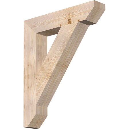 Ekena Millwork Traditional Slat Smooth Bracket, Douglas Fir, 5 1/2"W x 30"D x 36"H BKT06X30X36TRA06SDF